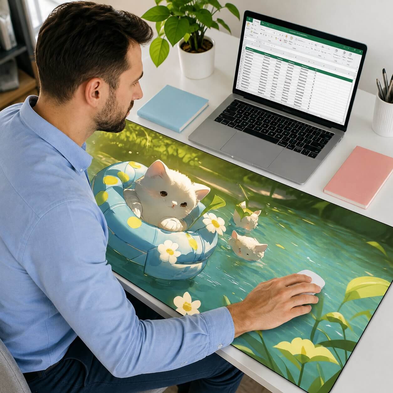 tapis de souris xl kittyclick de bonne qualité