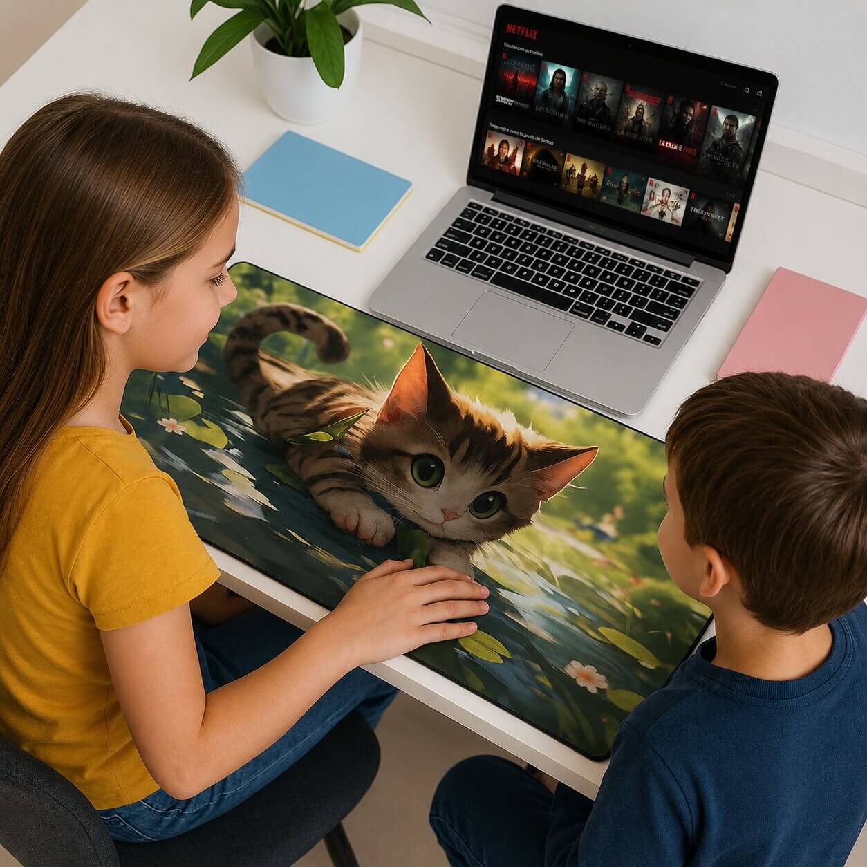 tapis de souris xl kittyclick charmant