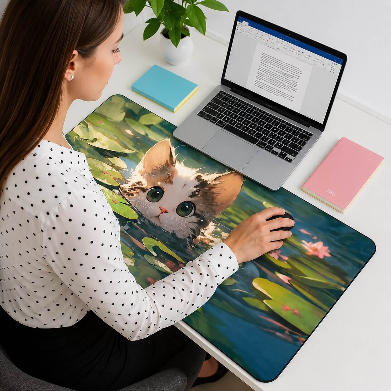 tapis de souris xl kittyclick sympa