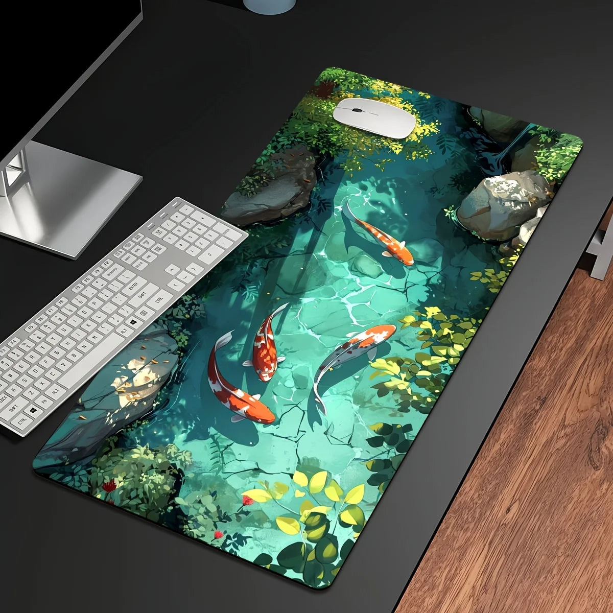 tapis de souris xl motif koi fish taille moyen