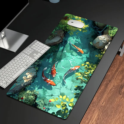 tapis de souris xl motif koi fish taille moyen