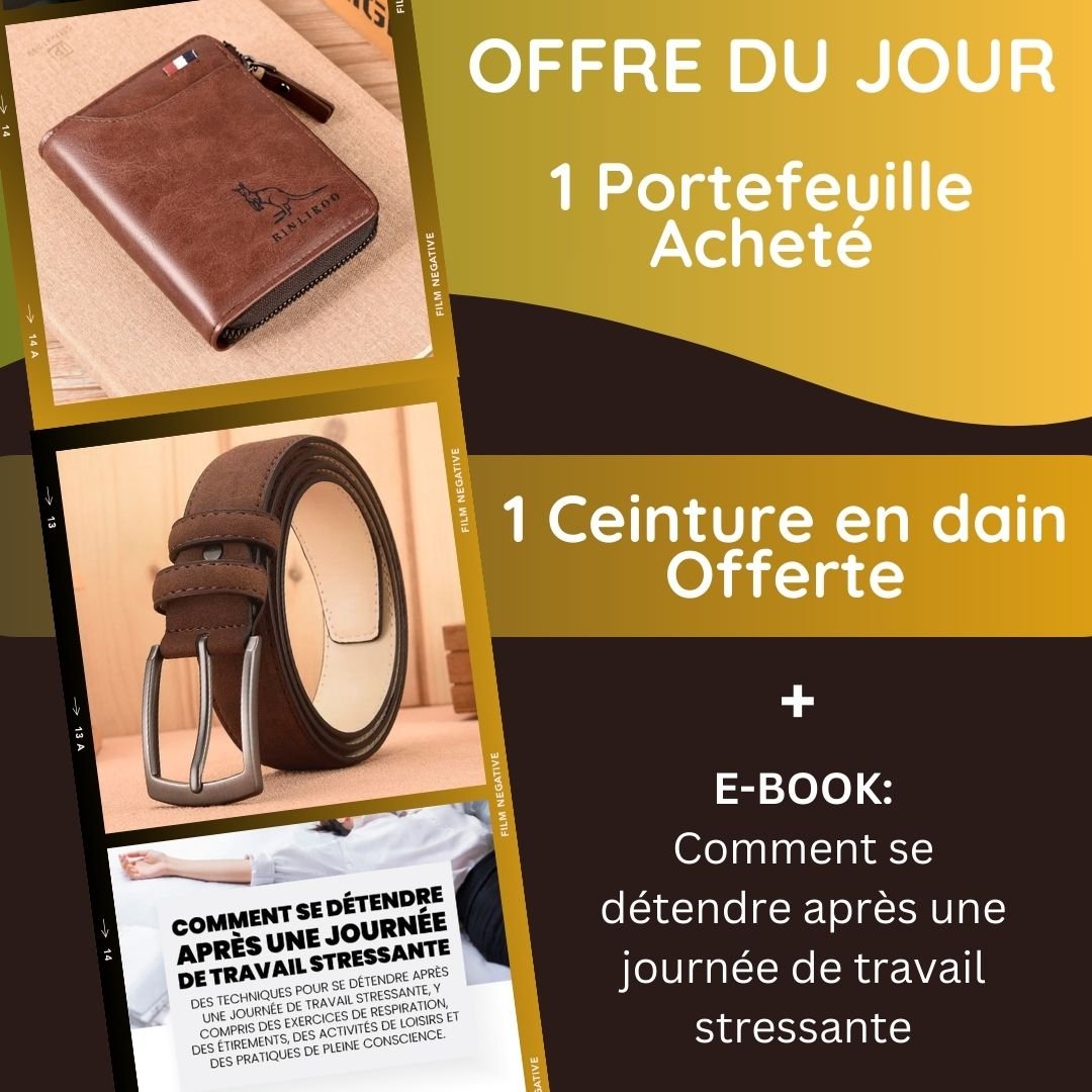 DAVE WALLET - Portefeuille en cuir pour homme - Rangements et ses usages