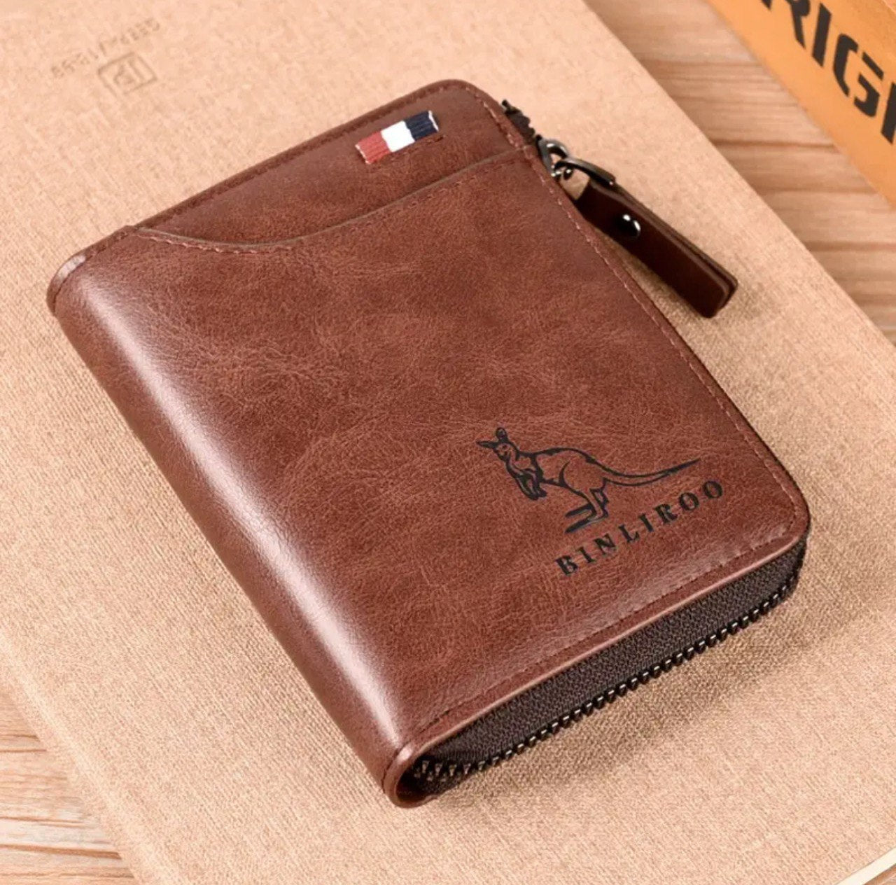 MEN WALLET - Portefeuille en cuir véritable pour hommes - Rangements et ses usages